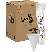 SOLO Eco-Forward 4 oz Treated Paper Cone Water Cups (4BR2050CT)