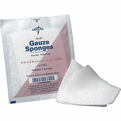 Medline Sterile 12 Ply Cotton Gauze Sponges (NON21424)