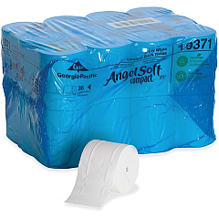 Georgia- Pacific Angel Soft Compact Premium Embossed Coreless 2-Ply Toilet Paper by GP Pro (Georgia-Pacific), 36 Rolls/Package (19371)