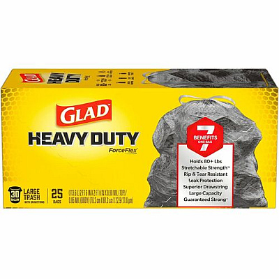 Glad ForceFlexPlus Large Drawstring Trash Bags (70359)