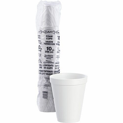 Dart J Cup 10 oz Insulated Foam Cups (10J10)