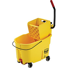 Rubbermaid Commercial Wavebreak 44-Quart Side Press Mopping System (618688YEL)