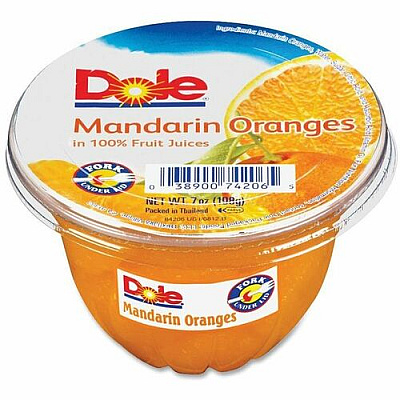 Dole Mandarin Oranges Fruit Cups (74206011)