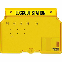Master Lock Unfilled Padlock Lockout Station with Cover (1482B)