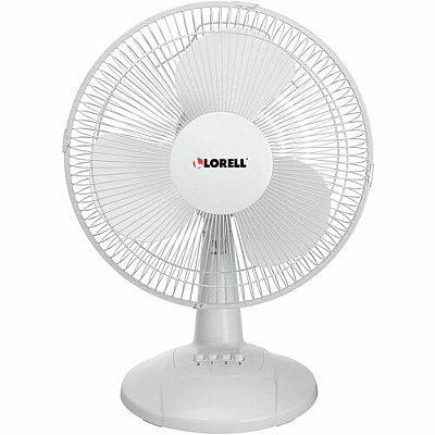 Lorell 12" Oscillating Desk Fan (44551)