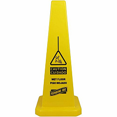 Genuine Joe Bright 4-sided Caution Safety Cone (58880)
