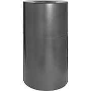 Genuine Joe Classic Cylinder Gray Waste Receptacle (GJO58894)