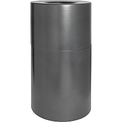 Genuine Joe Classic Cylinder Gray Waste Receptacle (GJO58894)