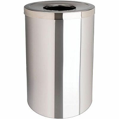 Genuine Joe 30 Gallon Stainless Steel Trash Receptacle (58895)