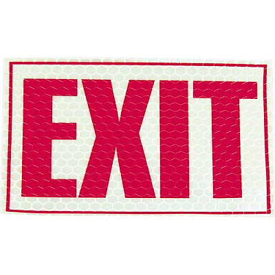 Miller's Creek Reflective Exit Sign