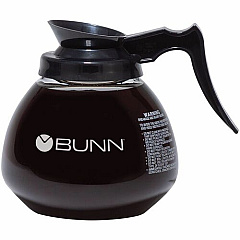 BUNN 64 oz. Black Handle Glass Decanter (424000101)
