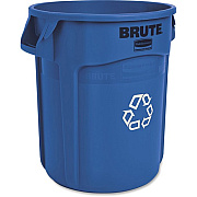 Rubbermaid Commercial Brute 20-Gallon Vented Recycling Container (262073BLU)