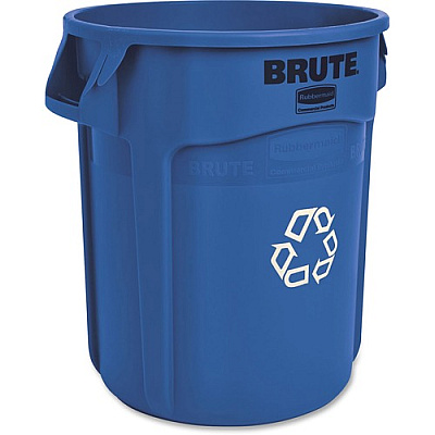 Rubbermaid Commercial Brute 20-Gallon Vented Recycling Container (262073BLU)