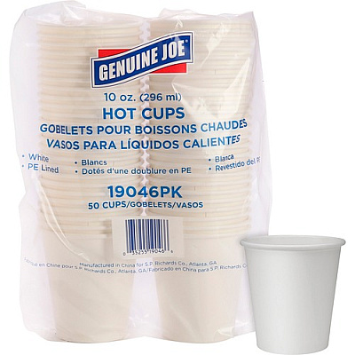 Genuine Joe 10 oz Disposable Hot Cups (19046CT)