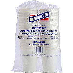 Genuine Joe 12 oz Disposable Hot Cups (19047CT)