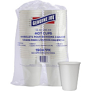 Genuine Joe 12 oz Disposable Hot Cups (19047)