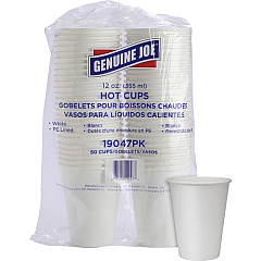 Genuine Joe 12 oz Disposable Hot Cups (19047)