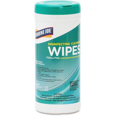 Genuine Joe Fresh Scent Disinfecting Cleaning Wipes (GJO10475EA)