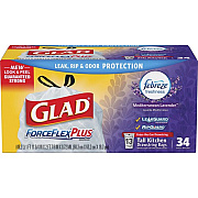 Glad ForceFlexPlus Tall Kitchen Drawstring Trash Bags (78531)