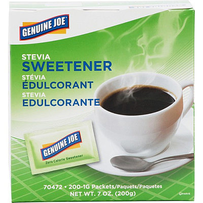 Genuine Joe Stevia Natural Sweetener Packets (GJO70472)