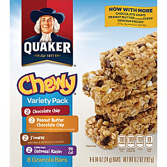 Quaker Oats Chewy Granola Bars Variety Pack (31188)