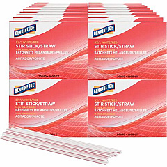 Genuine Joe 5-1/2" Plastic Stir Stick/Straws (20050CT)