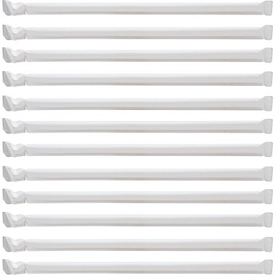 Genuine Joe Jumbo Translucent Straight Straws (58925CT)