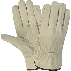 MCR Safety Durable Cowhide Leather Work Gloves (CRW3215L)