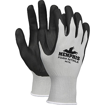 Memphis 13-Gauge Foam Coated Palm Protective Gloves (CRW9673L)