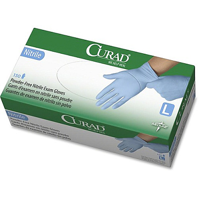 Curad Powder-free Nitrile Disposable Exam Gloves (CUR9316)