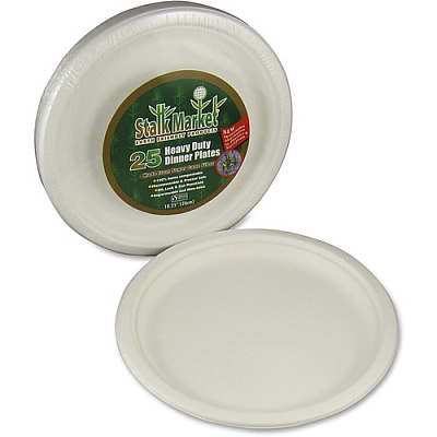 StalkMarket AseanSugarcane Fiber Disposable Plates (P005R)