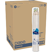 Dixie PerfecTouch Insulated Paper Hot Coffee Cups by GP Pro (5342CDCT)