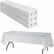 Genuine Joe Banquet-Size Plastic Tablecover (10324CT)