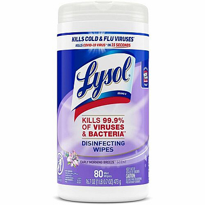 Lysol Early Morning Breeze Disinfecting Wipes (89347)