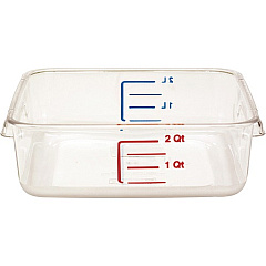 Rubbermaid Commercial Space Saving Square Container (630200CLR)