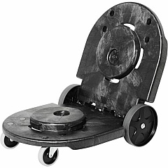 Rubbermaid Commercial Brute Tandem Dolly for 2620, 2632, 2643, 2655, 3526, 3536 Containers (264600BK)