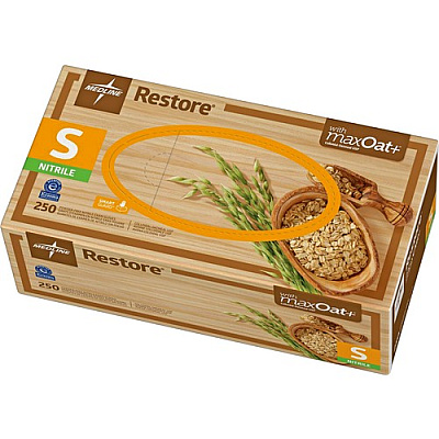Medline Restore Nitrile Exam Gloves with maxOat+ (OAT6801)