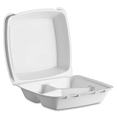 Pactiv 3-compartment Hinged Container (YTD18803)