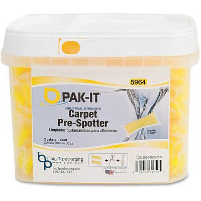 Big 3 Packaging Pak-It Carpet Pre-Spotter Packs (59641004)