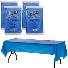 Genuine Joe Plastic Rectangular Table Covers (10325CT)