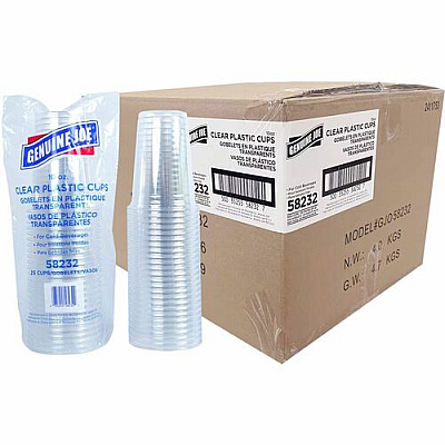 Genuine Joe 10 oz Clear Plastic Cups (58232CT)
