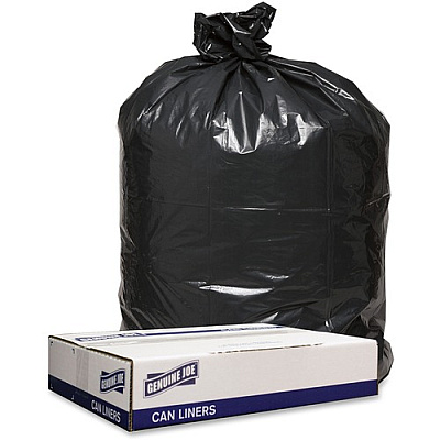 Genuine Joe Low Density Black Can Liners (98210)