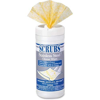 SCRUBS Stainless Steel Cleaning Wipes