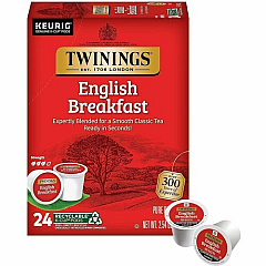 Twinings of London English Breakfast Black Tea K-Cup (08755)