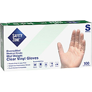 Safety Zone Powder Free Clear Vinyl Gloves (GVEPSM1C)