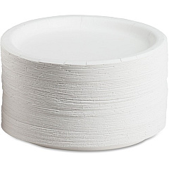 AJM Packaging Coated Paper Plates (CP9AJCWWH1PK)