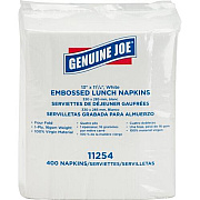Genuine Joe 1-ply Embossed Lunch Napkins (GJO11254ACT)