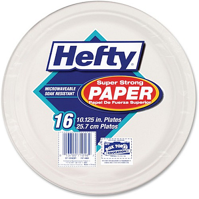 Reynolds Hefty Super Strong Paper Plates (D710160CBTCT)