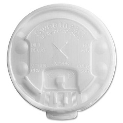 SOLO Cup Company Solo Cup Plastic Lift/Lock Tab Hot Cup Lids (LX2SBR00100)