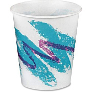 Solo Jazz Design Waxed Paper Cold Cups